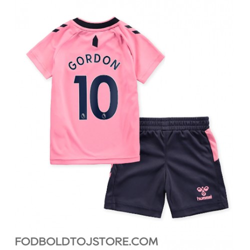 Everton Anthony Gordon #10 Udebanesæt Børn 2022-23 Kortærmet (+ Korte bukser)